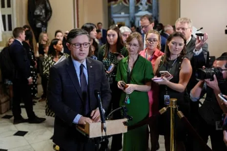 House Passes Funding Measure as Democrats Protest Medical Cuts: “We Don’t Serve Trump”
