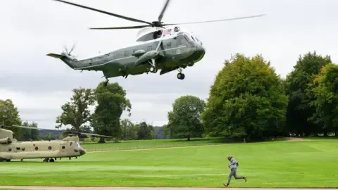 The US President Diverted and Forced to Change Aircraft En Route to Stansted Airport